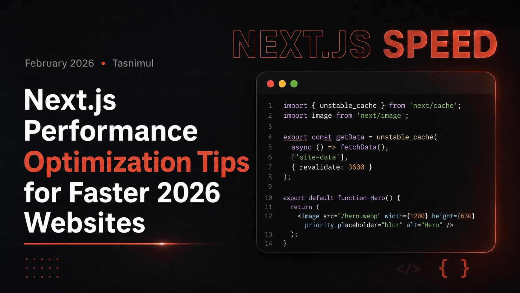 Next.js Performance Optimization Tips for Faster 2026 Websites